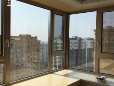 佛山厂家直销 108断桥窗纱一体铝合金平开窗 防盗 隔音 隔热图2