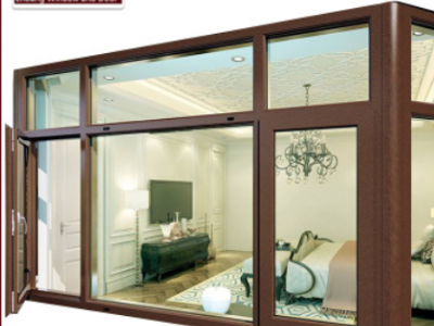 佛山铝合金断桥铝门窗 铝合金平开窗防盗一体门窗客厅房间定制图3