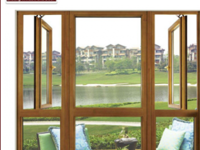 佛山铝合金断桥铝门窗 铝合金平开窗防盗一体门窗客厅房间定制图2