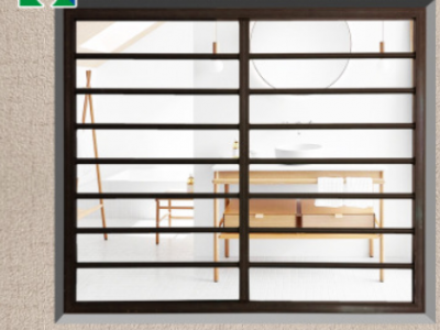 铝合金飘窗阳台窗户护栏简易防盗窗安全栏隐形防护网栏杆家用自装图2