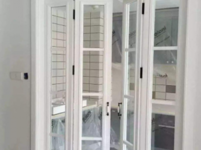 厂家定制折叠门 断桥铝合金折叠门客厅厨房商场隔断门折叠门图2