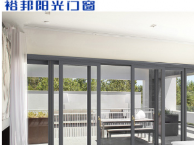 裕邦阳光 仿重型推拉门新雅100 钢化玻璃移门 客厅厨房推拉吊趟门图3