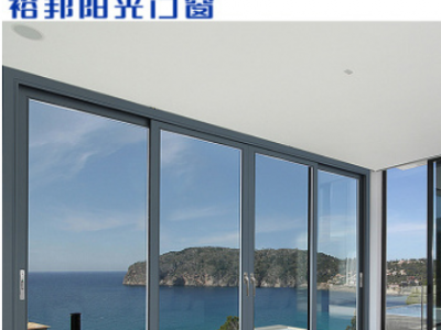 裕邦阳光 仿重型推拉门新雅100 钢化玻璃移门 客厅厨房推拉吊趟门图2