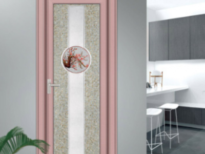 定做铝合金门 卫生间门厕所门浴室钢化玻璃门平开门厨卫门厨房门图2