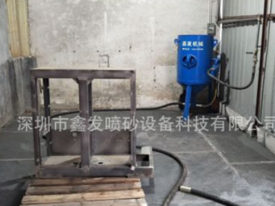 钢结构除锈喷砂机铁板铁管打沙机钢构五金表面除锈处理移动喷砂机图2