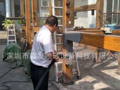 钢结构除锈喷砂机铁板铁管打沙机钢构五金表面除锈处理移动喷砂机图3