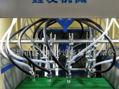 厂家直销铝合金产品自动喷砂机铝型材自动输送式喷砂机板材喷沙机图2