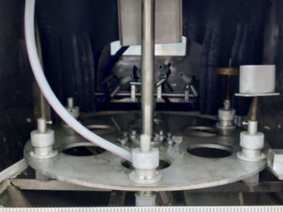 百鑫水砂混合转盘机 湿式转盘机 自动圆盘喷砂机图2