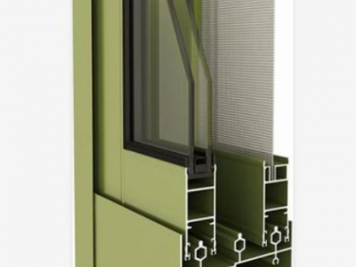 广东罗翔建筑铝合金型材 来样来图定制中空玻璃隔热天窗铝型材图2