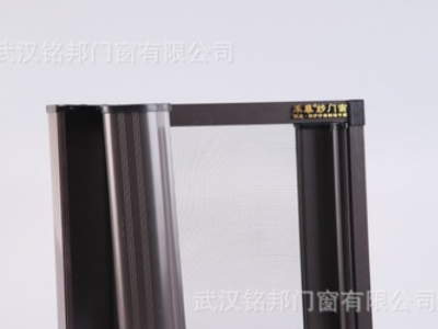 定制隐形防蚊纱窗隐形左右推铝合金定制防盗纱窗金刚网纱窗纱门图2
