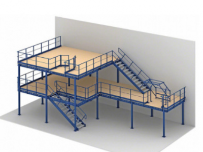 东莞厂家定做 阁楼平台货架 仓储仓库重型钢材阁楼隔板夹层货架图3