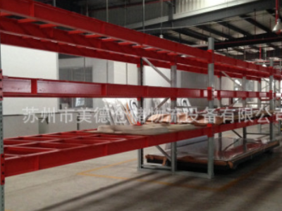 重型工字钢托盘货架 组装横梁式货架 仓储货架6000KG三层四层图3