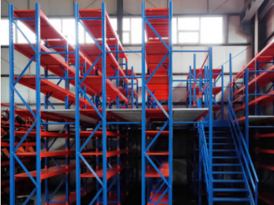 仓储货架 空间阁楼货架 钢平台货架重型摆列放置仓储货架可定制图3