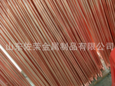 20X2.5米镀铜接地棒 16 18mm镀铜圆钢 扁钢厂家图2