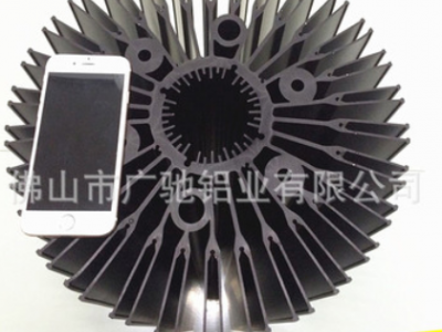 大量生产 太阳花散热器铝型材 灯饰铝型材 加工定做灯饰铝型材图2