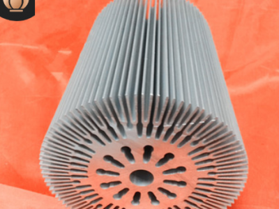 定制LED灯具太阳花散热器铝型材深加工 大功率工矿灯铝合金外壳图2