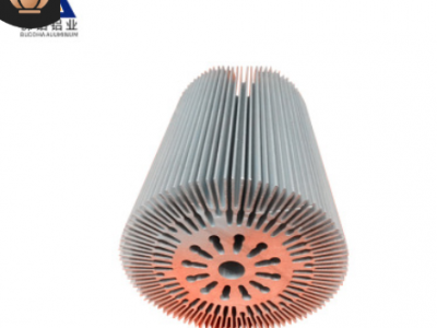 定制LED灯具太阳花散热器铝型材深加工 大功率工矿灯铝合金外壳