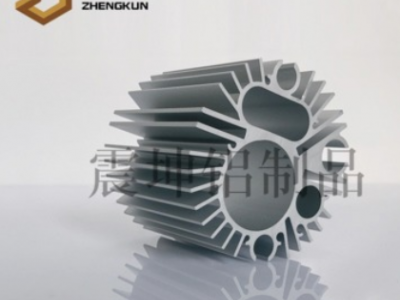 led灯具太阳花铝型材散热器 太阳花铝合金散热器 氧化着色深加工图2