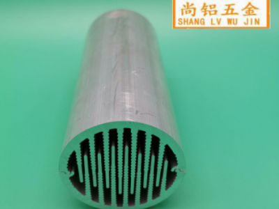 厂家开模定制圆管散热器铝合金铝型材 高难度异形铝型材拉伸定制图3