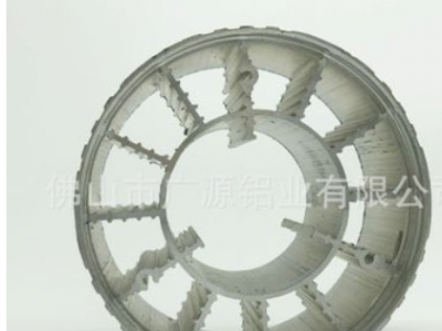 圆形铝型材散热器 LED灯具太阳花散热器外壳挤压cnc加工型材图2