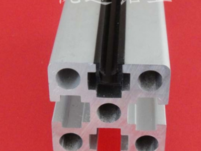 工业铝型材配件U型槽条槽8/U型槽条/卡玻璃卡板3-5mm铝型材胶条图3