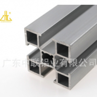 6063欧标工业铝型材加工流水线铝型材铝方管定制口罩机立柱铝型材