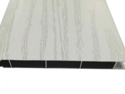 厂家现货双面扣板铝型材水曲柳木纹平面铝扣板型材加工定做图3