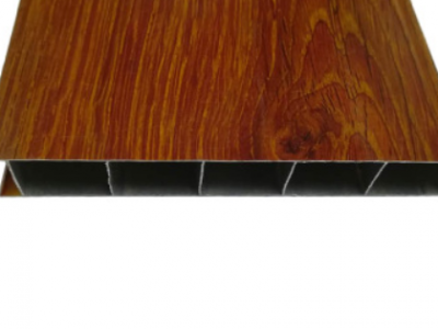 佛山双面扣板铝型材100平面扣板铝合金型材金橡木喷白电泳香槟图3