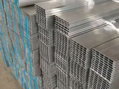 佛山双面扣板铝型材100平面扣板铝合金型材金橡木喷白电泳香槟图2