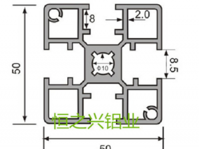 日东轨道090山字型波峰焊50*69铝型材导轨铝型材品质保证图2