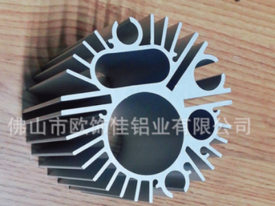 开模挤压照明太阳花铝型材 定制工业铝型材图2