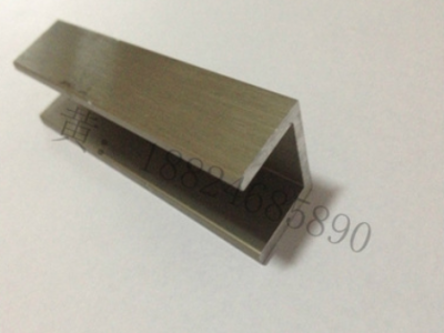 定制U型槽 梯铝 u型卡条铝合金型材 门窗轨道U型铝合金型材图2