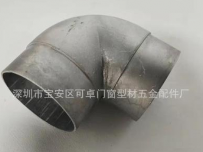 厂家直销户外车棚雨棚铝合金压铸配件40/50/70水管接头弯头下水口图2