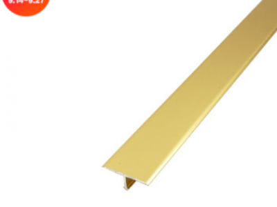 铝合金型材t型装饰铝条 瓷砖收口条填缝 UV板压边条支持定制图3