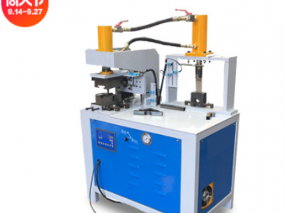 供应不锈钢45度对折90度直角一次成型 冲管材折角机厂家批发图2