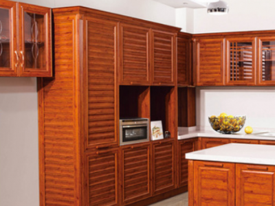 厂家直销 仿木纹铝合金柜体 全铝橱柜 全铝衣柜 全铝浴室柜铝材图2