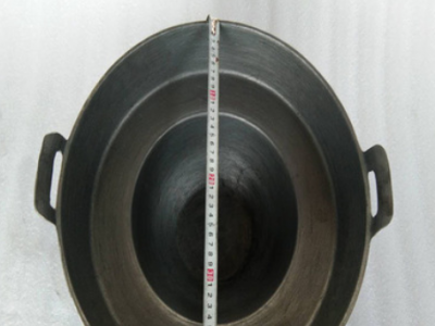 厂家直销 双层涮烤平底铸铁双耳锅图2