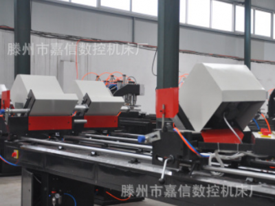 塑钢门窗双头下料锯 45度90度双角锯 PVC塑料型材平推切割机图2