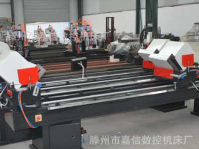 塑钢门窗双头下料切割锯 平推锯 门窗切割机 PVC塑料型材切割锯图2