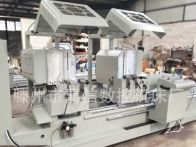 铝材双角45度90度切割锯 工业铝型材切割机 双头精密切铝机图2