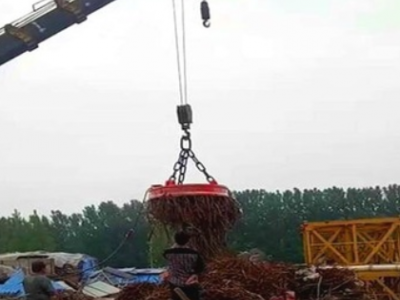 现货批发24伏电磁吸盘耐磨损吸力强MW5系列强磁圆形废钢电磁吸盘图2