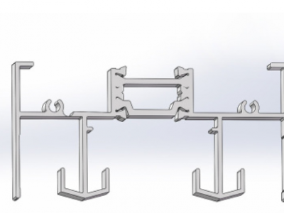 HL-GR94隔热穿条系列推拉窗建筑铝型材 铝合金节能推拉窗材料定制图2