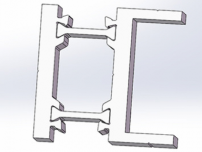 QCM-120-180隔热断桥铝型材 隔热建筑幕墙铝合金节能材料加工定制图3