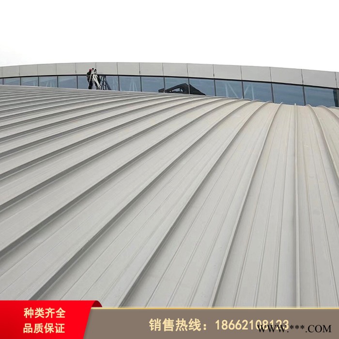 铝镁锰屋面PVDF涂层YX65-430型铝合金板 机场 体育馆屋面系统 广州金属屋面板图2