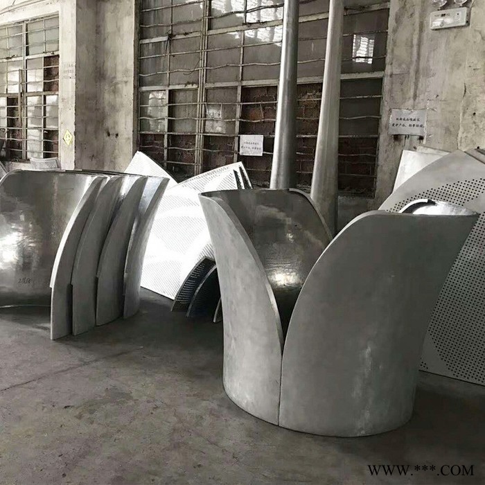 冲孔包柱铝单板 2.5mm环保烤漆地铁站圆柱铝板穿孔透光铝合金板图4