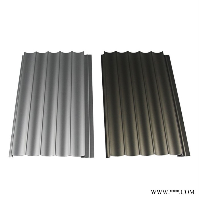 定制单色木纹长城板 瓦楞板外墙装饰多规格多样式图3