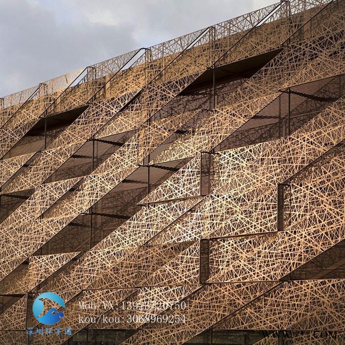 彩色烤漆冲孔铝板定做铝板冲孔雕花造型铝单板氟碳喷涂镂空铝幕墙 烤漆铝板图4