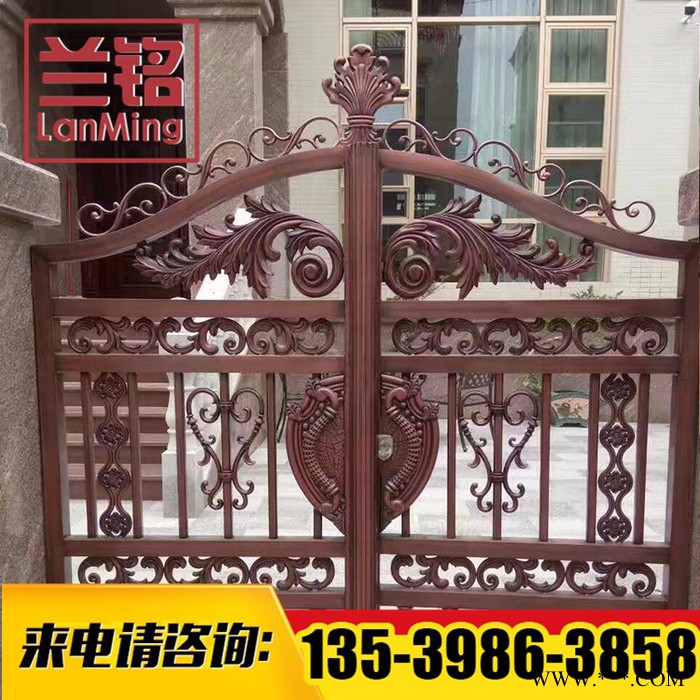 兰铭雕花铝板扶手  护栏铝板雕花 铝板雕花屏风图3