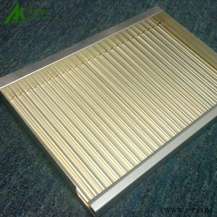 广东**  氟碳铝瓦楞板 木纹铝瓦楞板 装饰 幕墙装饰材料 天花吊顶材料图3