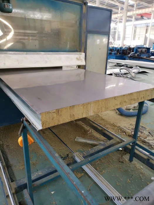 南通腾威 304不锈钢岩棉夹芯板 防火不锈钢彩钢板 950型屋面瓦楞板 138173 98076**彩钢板图7